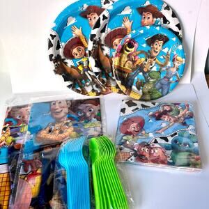 Toy Story Birthday Party Decorations Disposable tableware 72 pc